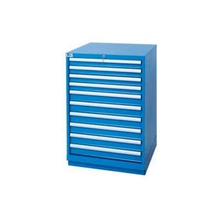 LISTA INTERNATIONAL ListaÂ 10 Drawer Standard Width Cabinet - Bright Blue, No Lock XSSC0900-1002BBNL